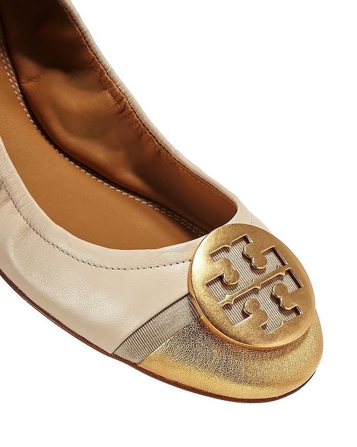 minnie cap toe ballet flat tory burch