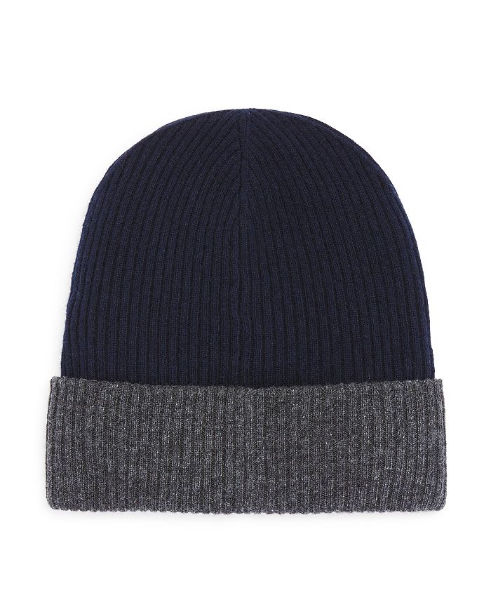 The Men's Store At Bloomingdale's Reversible Knit Hat - 100% Exclusive In Navy