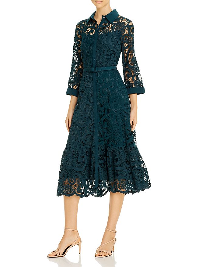 nanette Nanette Lepore Lace Midi Shirt Dress | Bloomingdale's