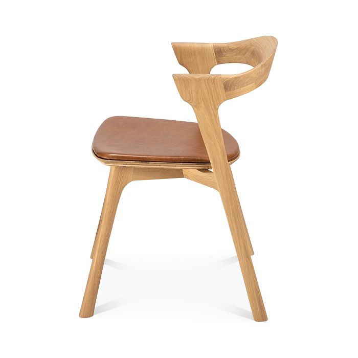 Shop Ethnicraft Oak Bok Leather Dining Chair In Cognac