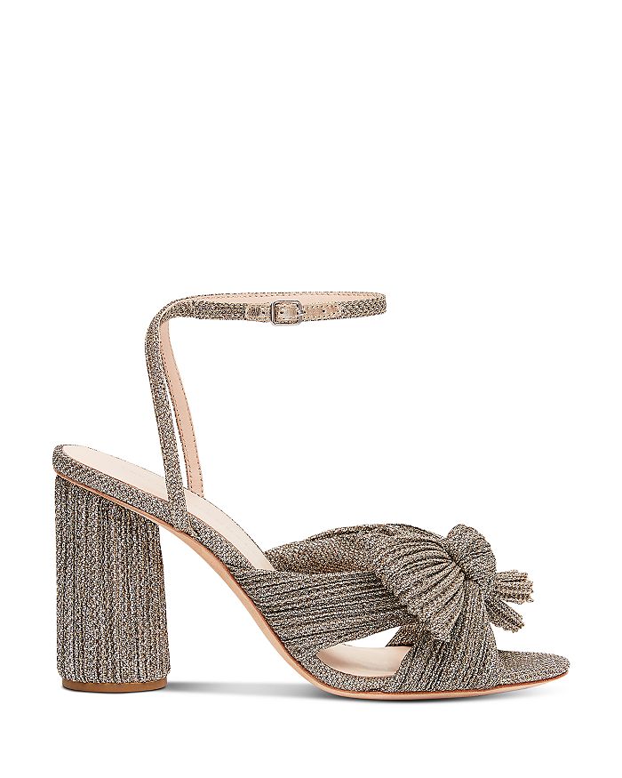 Loeffler Randall Camellia Knotted Ankle-strap Sandals In Gold | ModeSens