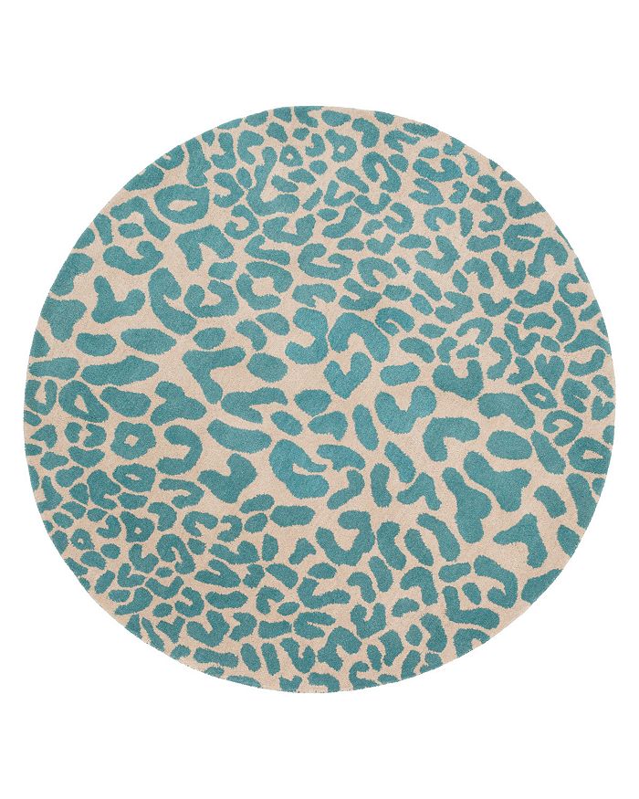 Surya Athena Ath-5120 Round Area Rug, 6' X 6' In Dark Green