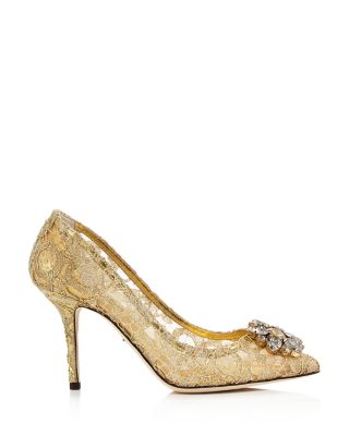 gold cocktail shoes