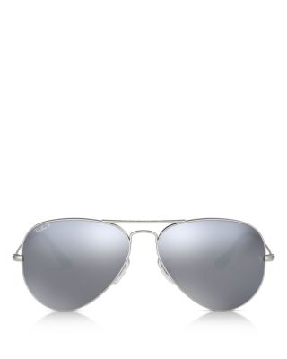 Ray-Ban - Polarized Mirrored Aviator Sunglasses, 58mm