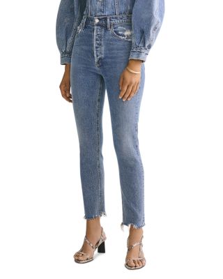 AGOLDE Nico High Rise Ankle Slim Jeans in Rooted Bloomingdale s