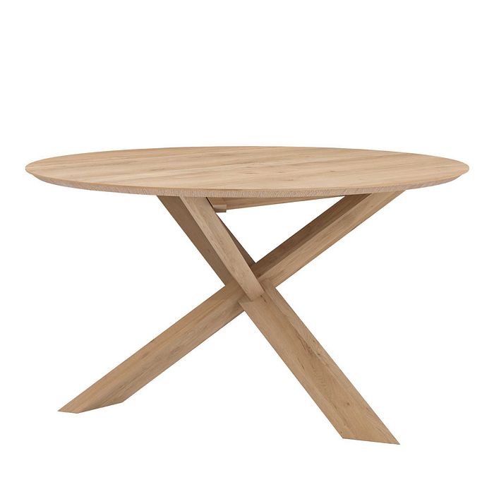 Shop Ethnicraft Circle Dining Table, 64 In Oak