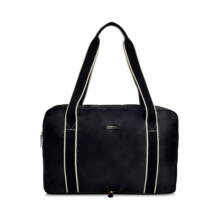 Shop Paravel Fold-up Travel Bag In Derby Black Nylon