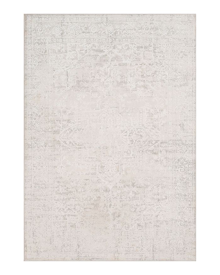 Surya Aisha Ais-2309 Area Rug, 7'10 X 10'3 In Medium Gray/white