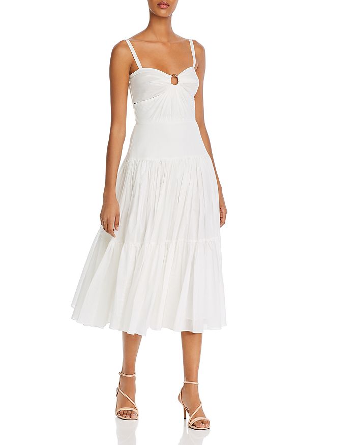 bec and bridge white water midi dress Bec + Bridge Forever Young Midi Dress In Ivory - SIZE 10