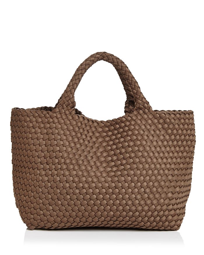 Naghedi St. Barths Small Woven Tote In Mink | ModeSens