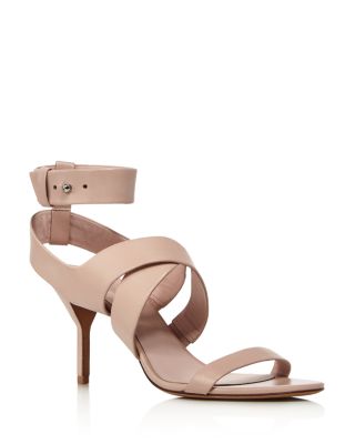 strappy blush sandals