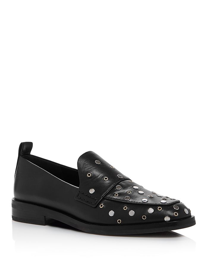 3.1 Phillip Lim Women's Alexa Studded Apron Toe Loafers | Bloomingdale's