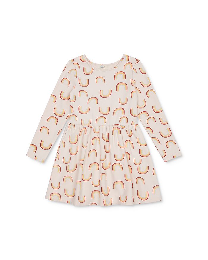 Peek Kids Girls Maddie Rainbow Print Dress Little Kid Big Kid