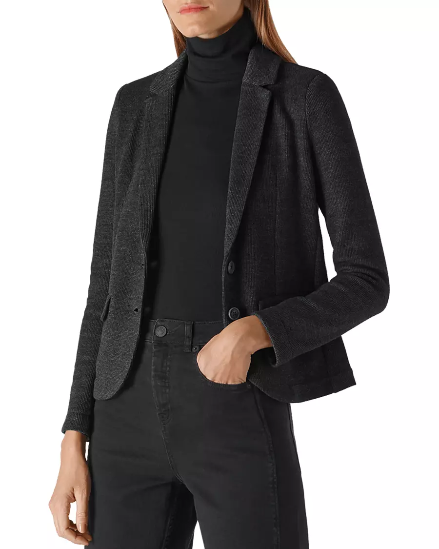 Whistles Slim Jersey Knit Blazer