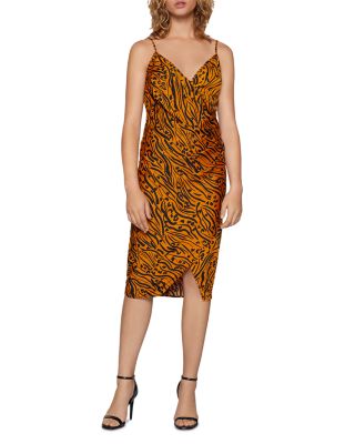 BCBGeneration - Tiger-Stripe Crossover Dress