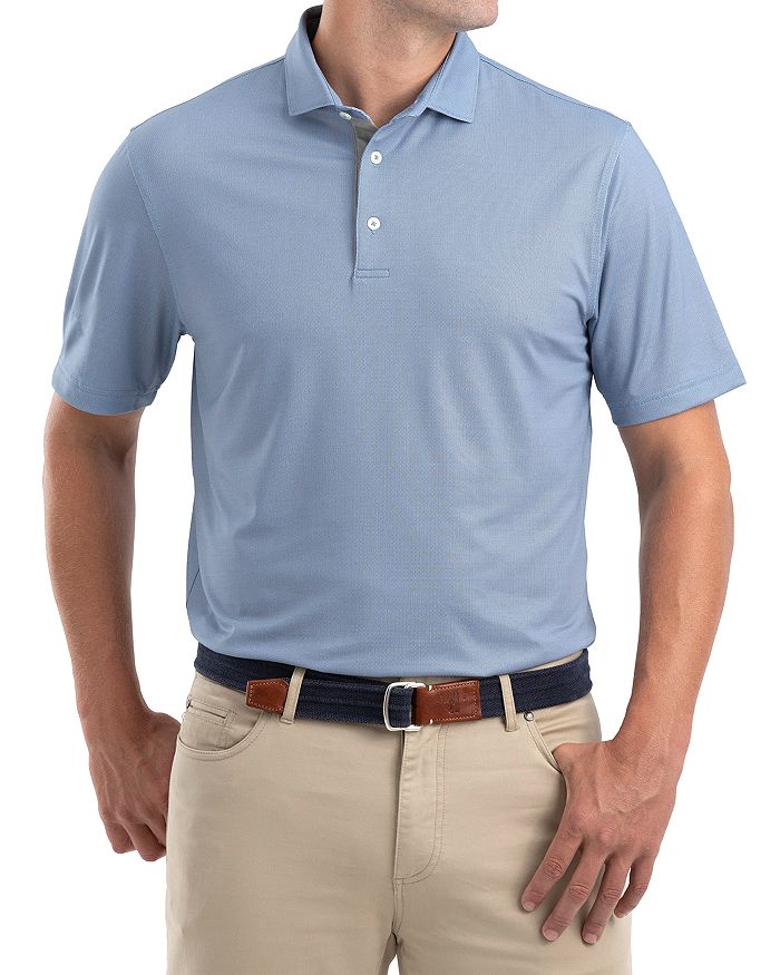 Johnnie-o Robben Regular Fit Performance Polo Shirt In Twilight