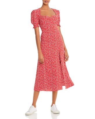 Bardot Millie Puff-Sleeve Midi Dress | Bloomingdale's