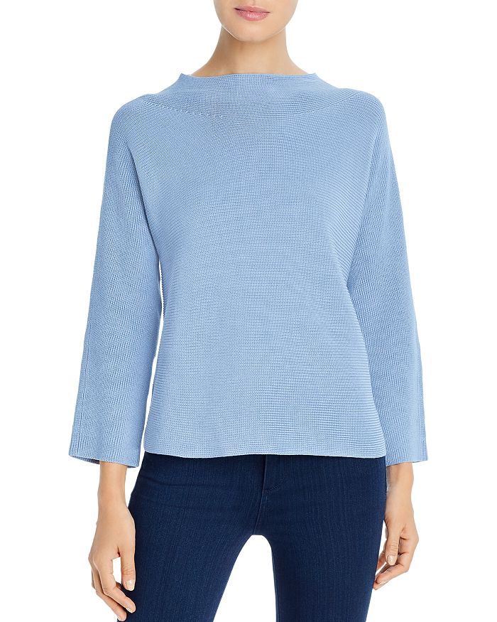 Eileen Fisher Silk-Blend Funnel Neck Sweater | Bloomingdale's