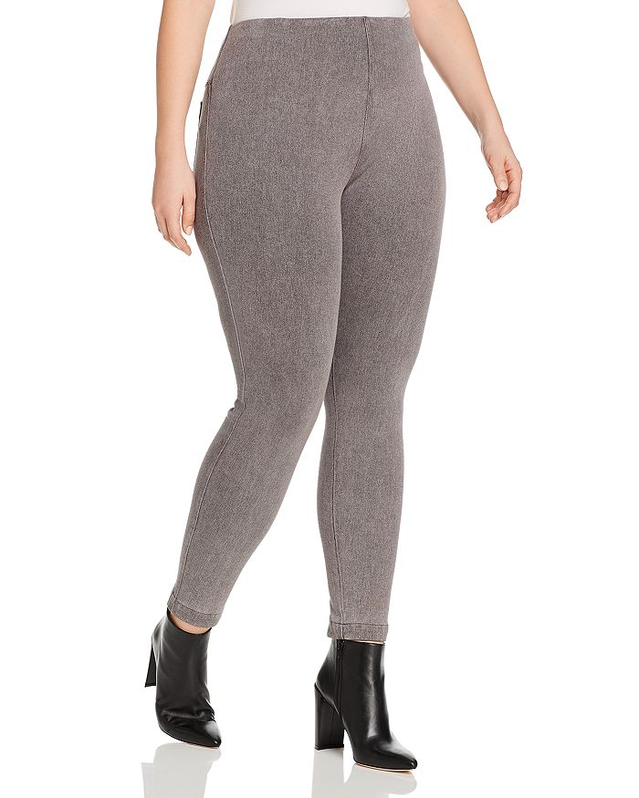 Lyssé Plus Toothpick Cropped Legging Jeans In Mid Gray