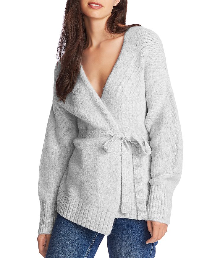 1.STATE Belted Wrap Sweater Bloomingdale s