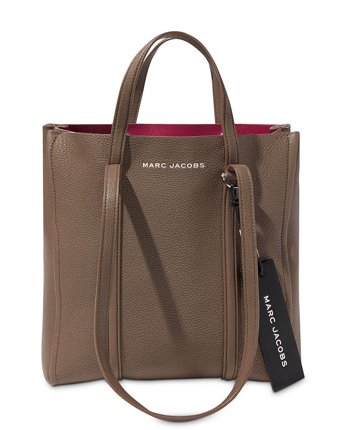 Marc Jacobs The Tag Leather Tote In Loam Soil