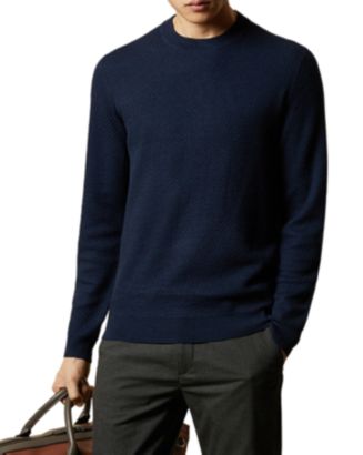 Ted Baker Seer Waffle-Stitch Crewneck Sweater | Bloomingdale's