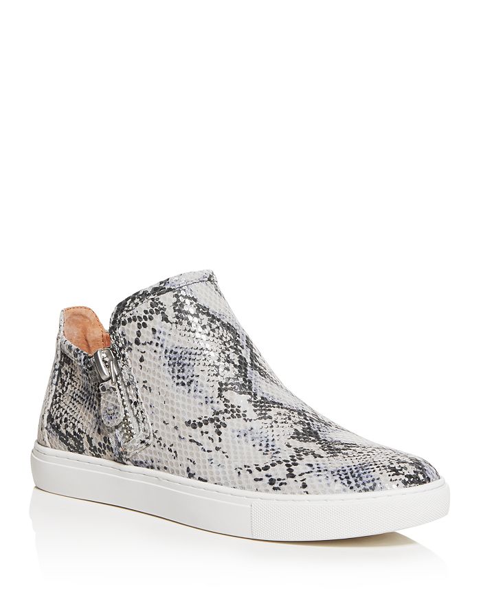 GENTLE SOULS BY KENNETH COLE GENTLE SOULS BY KENNETH COLE WOMEN'S LOWE SNAKE-EMBOSSED MID-TOP SNEAKERS,GSS0033EH
