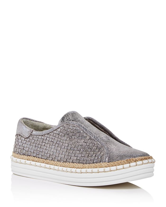 J/Slides Women's Kayla Woven SlipOn Platform Sneakers Bloomingdale's