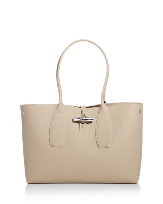 【関税&送料込】Longchamp Borsa Shopping Roseau Large Longchamp Roseau Large Leather Shoulder Tote | Bloomingdale's