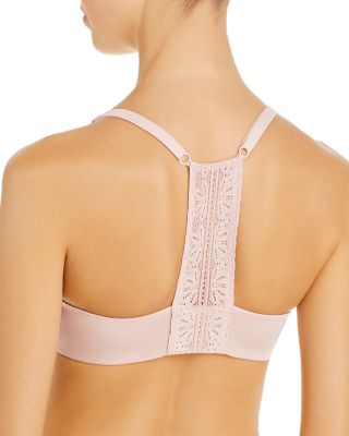 Future Foundation Lace-Racerback Front-Close Contour Bra