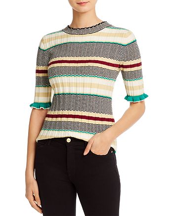 Joie Neily Ruffle-Cuff Sweater | Bloomingdale's