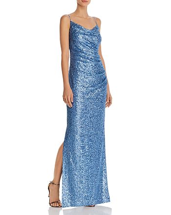 Laundry by Shelli Segal Sequin Cowl Neck Gown | Bloomingdale's