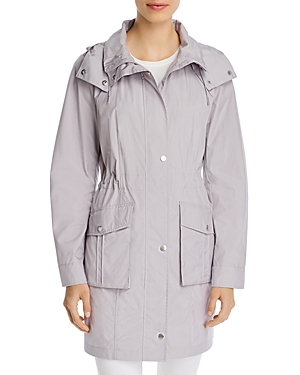 Cole Haan Packable Parka In Pearl Gray