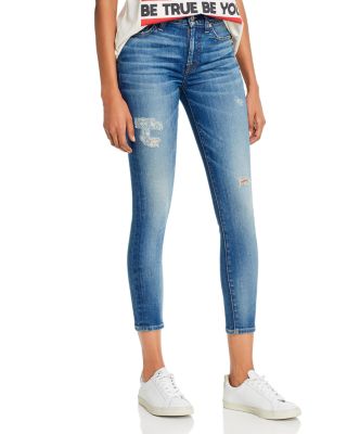 7 for all mankind authentic high waist skinny