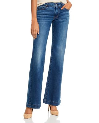 flared mid rise jeans