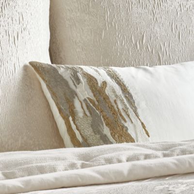 Seduction Collection Sheer Embroidered & Beaded Decorative Pillow, 16" x 20"