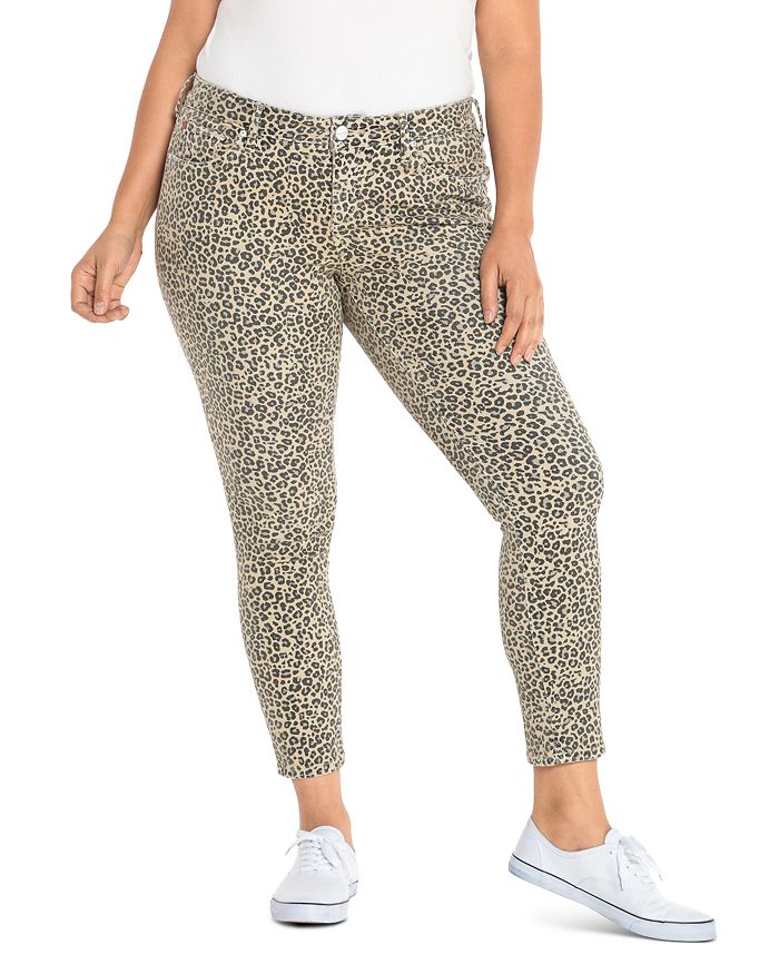 SLINK Jeans Plus - Skinny Jeans in Camo Leopard