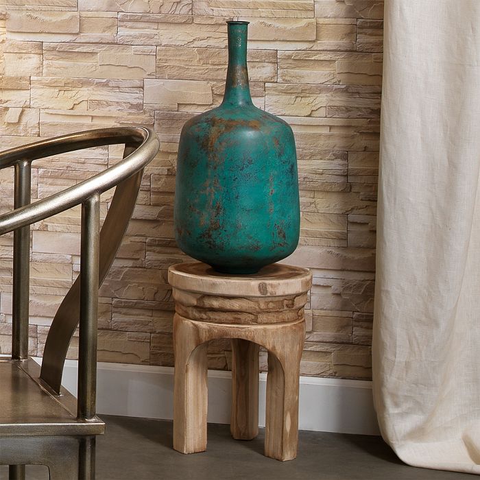 Shop Jamie Young Mesa Wooden Stool In Natural
