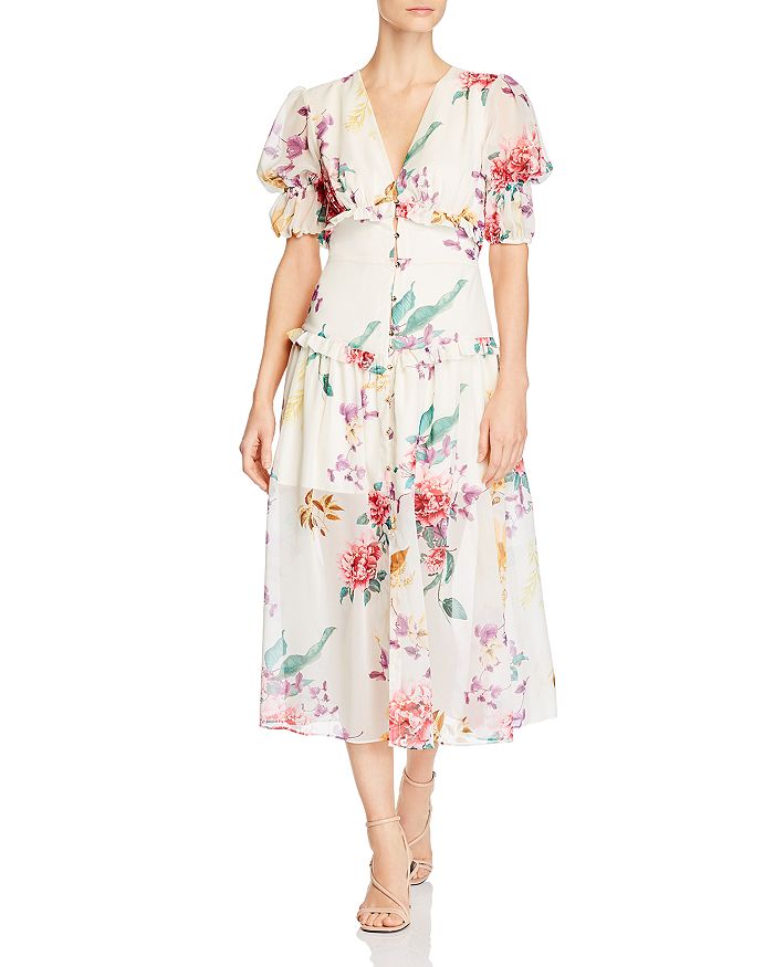 Keepsake About Us Floral Print Midi Dress | Bloomingdale's