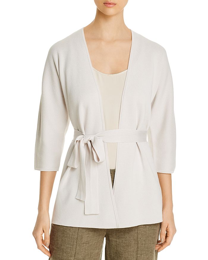 Eileen fisher silk and organic cotton cardigan sale