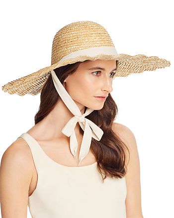 Lack of Color Dolce Scalloped Straw Sun Hat | Bloomingdale's