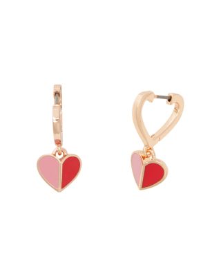 kate spade enamel heart earrings