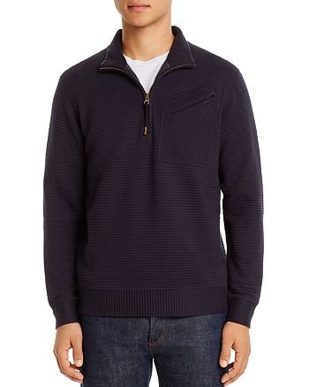 Billy Reid Quilted Half-Zip Sweater | Bloomingdale's