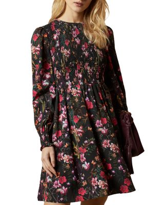 ted baker floral mini dress