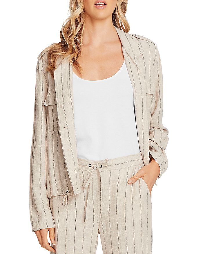 VINCE CAMUTO Striped Jacket,9020500