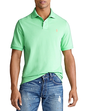 Polo Ralph Lauren Custom Slim Fit Mesh Polo Shirt In New Lime Green