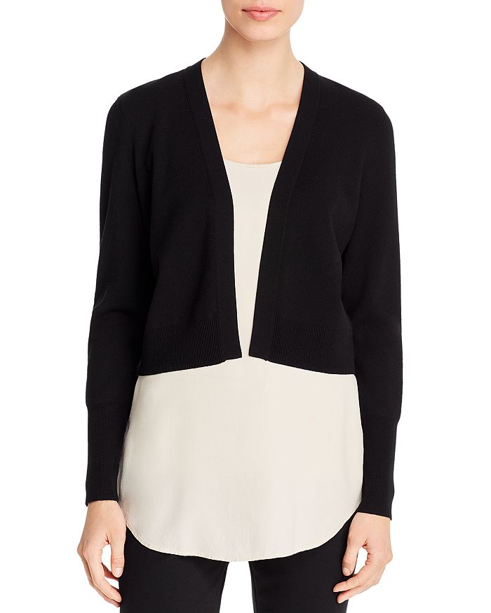 Elie Tahari Lacey Cropped Open-Front Cardigan | Bloomingdale's