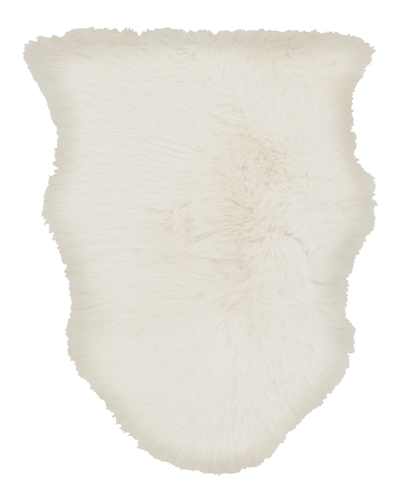Surya Sheepskin Shs-9600 Runner Area Rug, 2' X 6' In Ivory