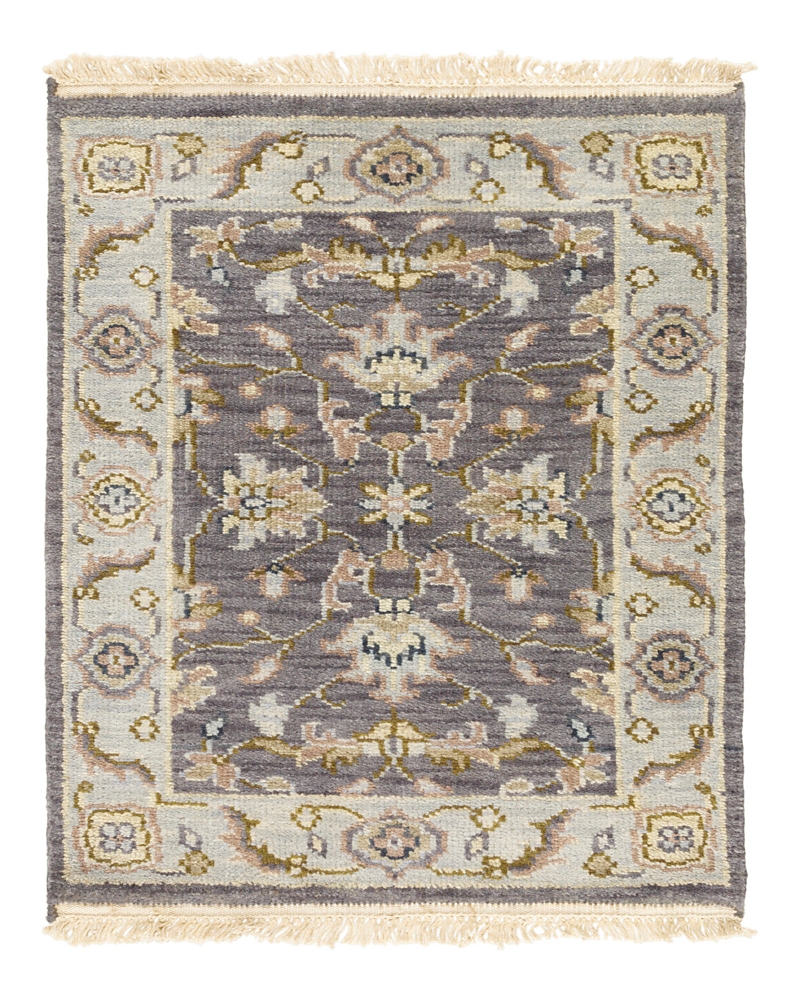 Surya Zeus Zeu-7825 Area Rug, 5'6 X 8'6 In Charcoal/sky Blue/camel