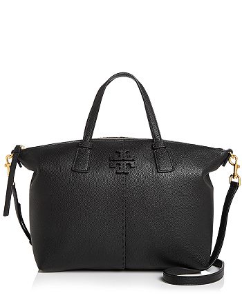 Tory Burch McGraw Small Leather Satchel | Bloomingdale's